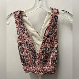 Alice + Olivia Chia Crop Top in Bohemian Paisley